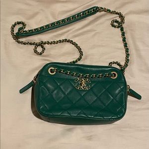 Emerald Green Chanel Quilted Bag